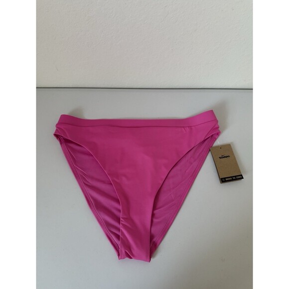 NEW Nike Womens High Waist Bikini Swim Bottoms Pink Size X-Large Beach Summer‎ - Picture 3 of 11